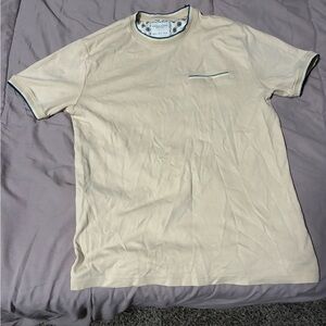 Denim & Flower Cream Short Sleeve Tee